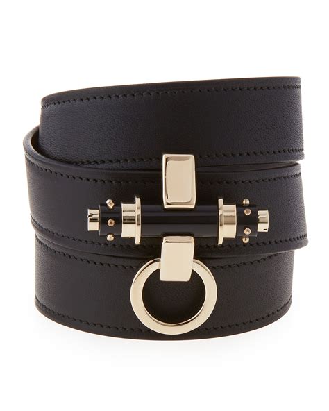 Obsedia leather bracelet Givenchy Black in Leather 